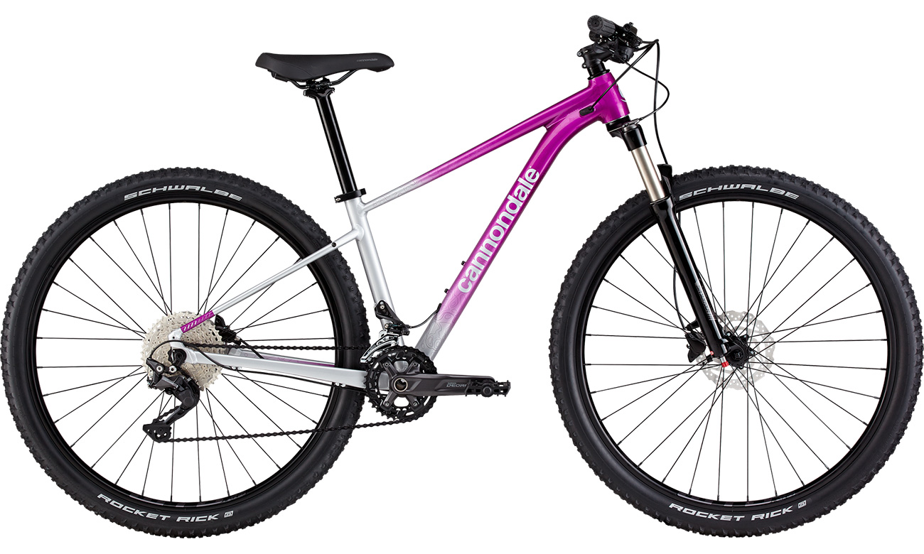 Фотография Велосипед Cannondale TRAIL SL 4 Feminine 29" размер М 2021 Бело-фиолетовый